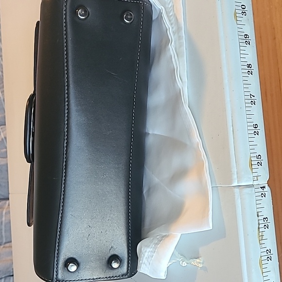 Coach Black Leather Women's Bag And Wallet w/dust cover 11x7 - Picture 7 of 8